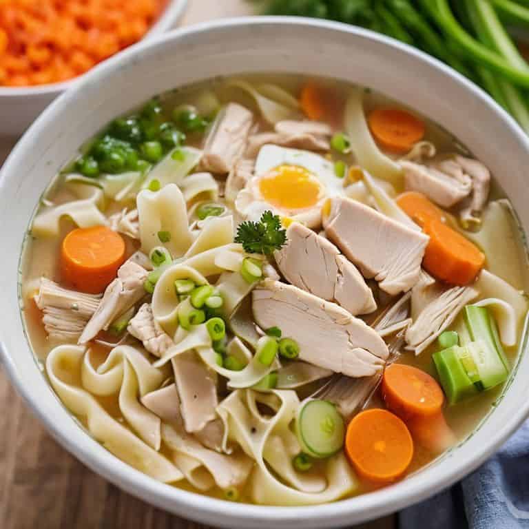 Veggie tips for chicken noodle soup