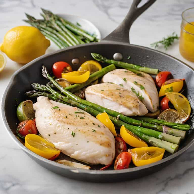 One-pan lemon herb chicken and veggies
