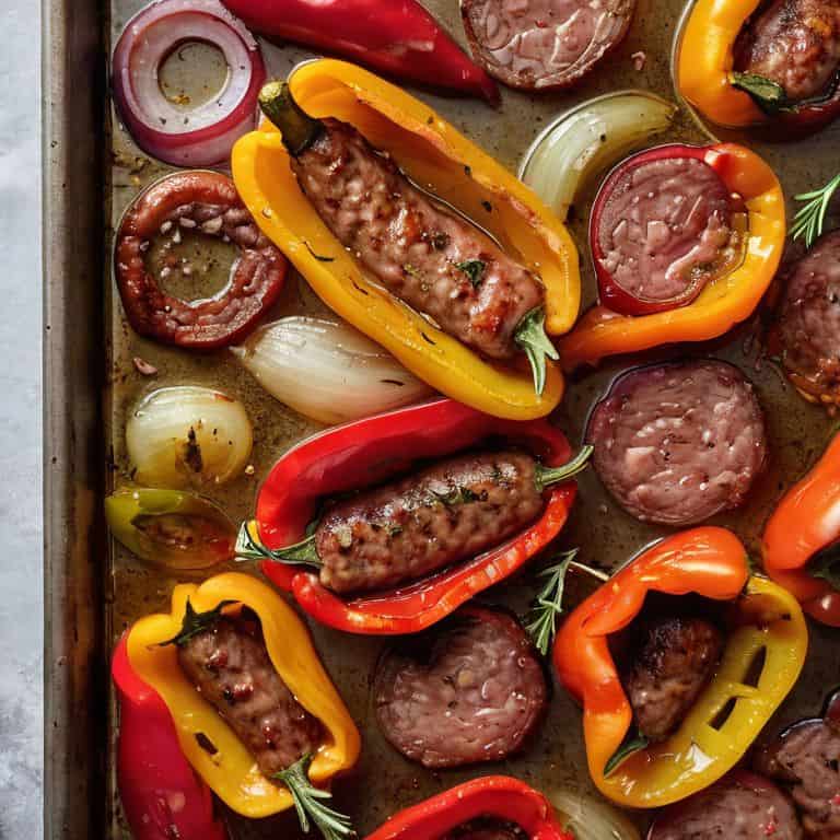 Sheet pan sausage and peppers success