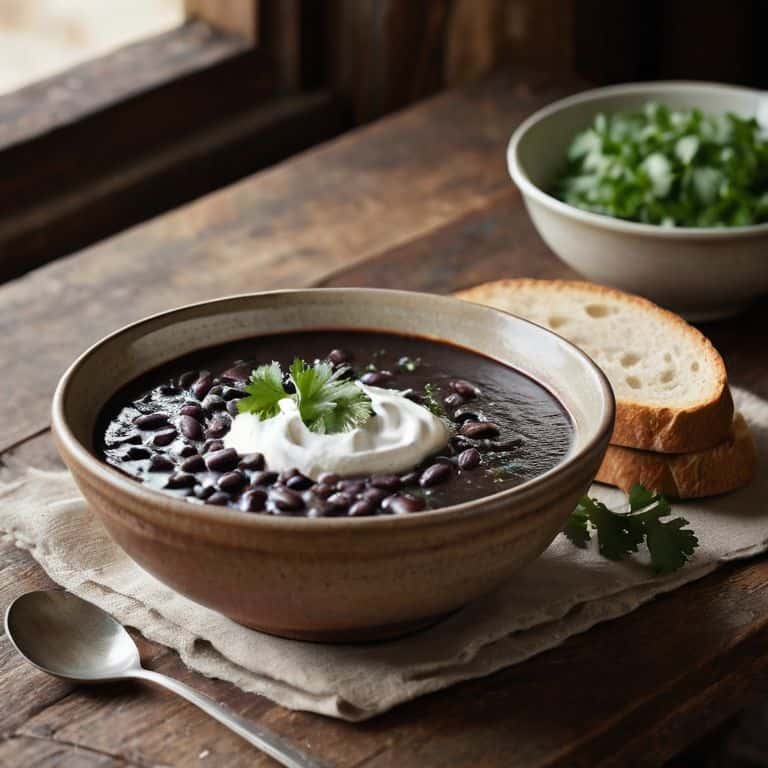 a simple black bean soup recipe