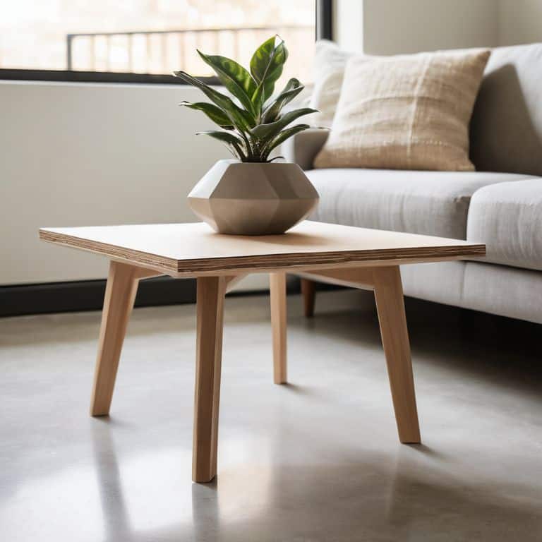 how to make a modern plywood coffee table