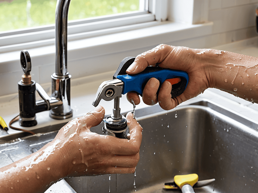 Replace leaky faucet