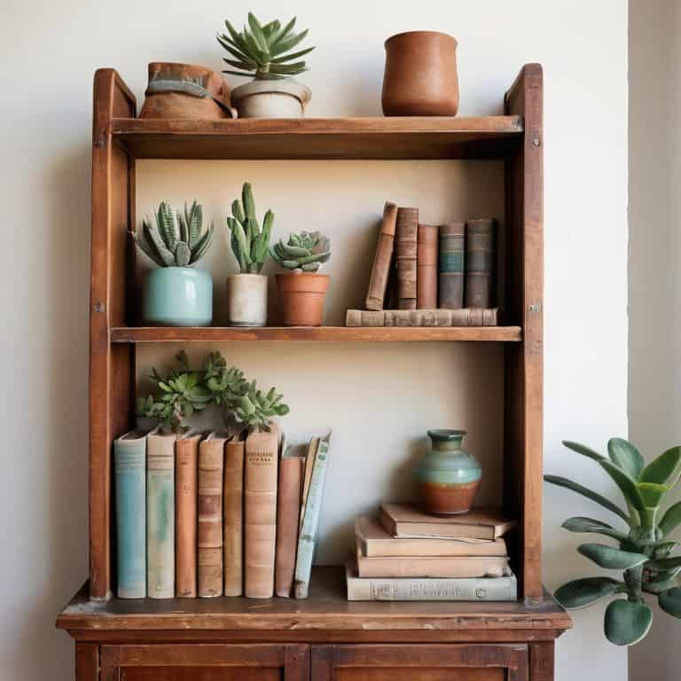 Decorate Beyond Books with vintage items