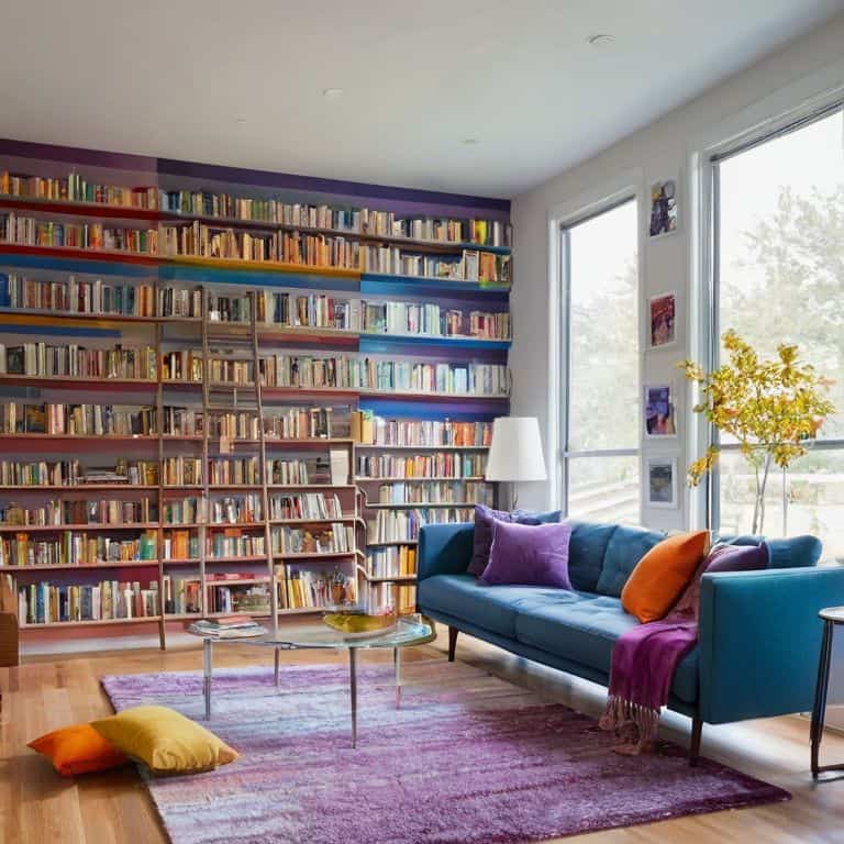 a guide to organizing books by color
