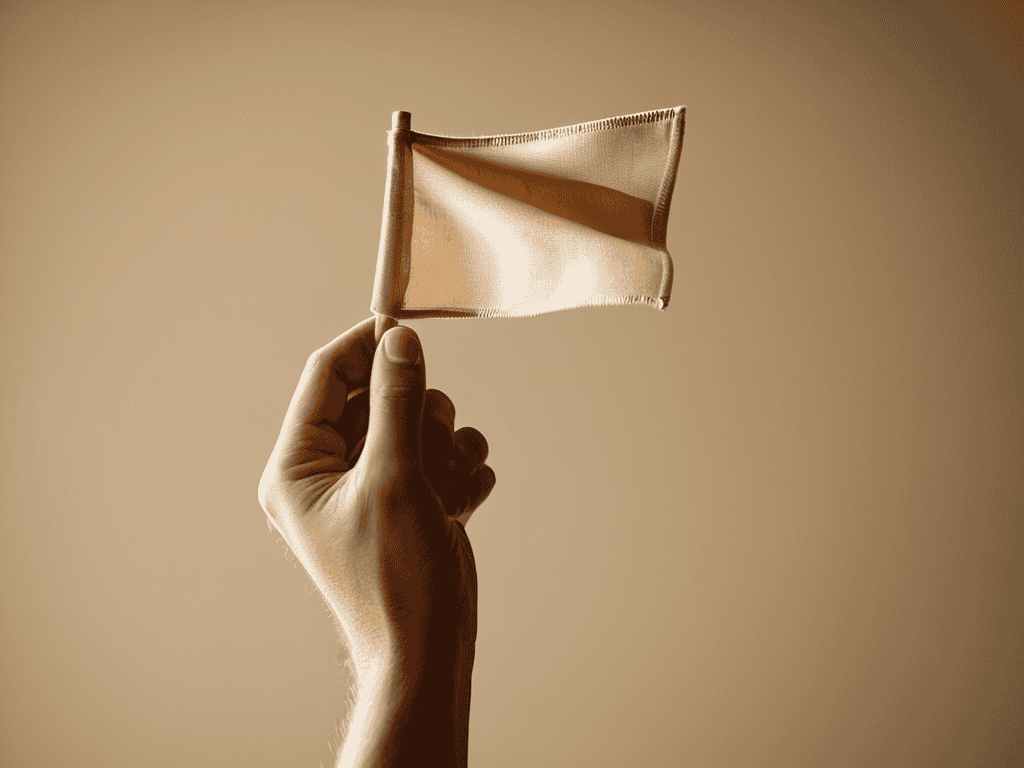 Beige Flags in Dating concept