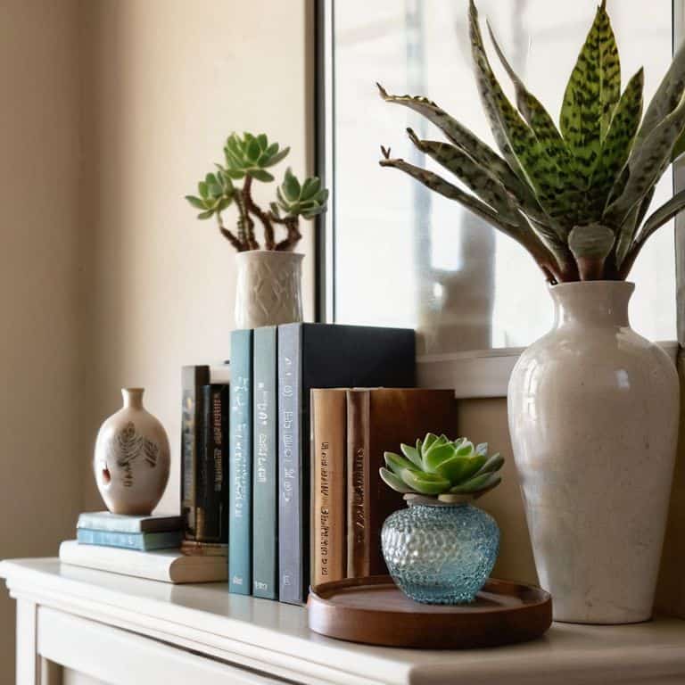 Decorating bookshelf beyond books