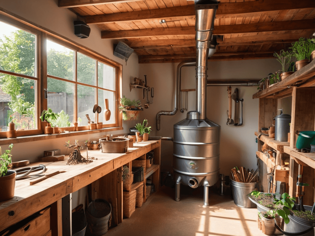 Rev Up Compost Water Heating System