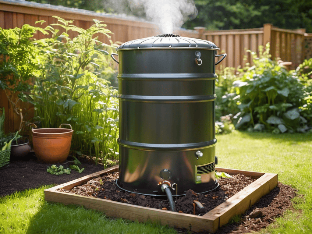 Compost water heating tips