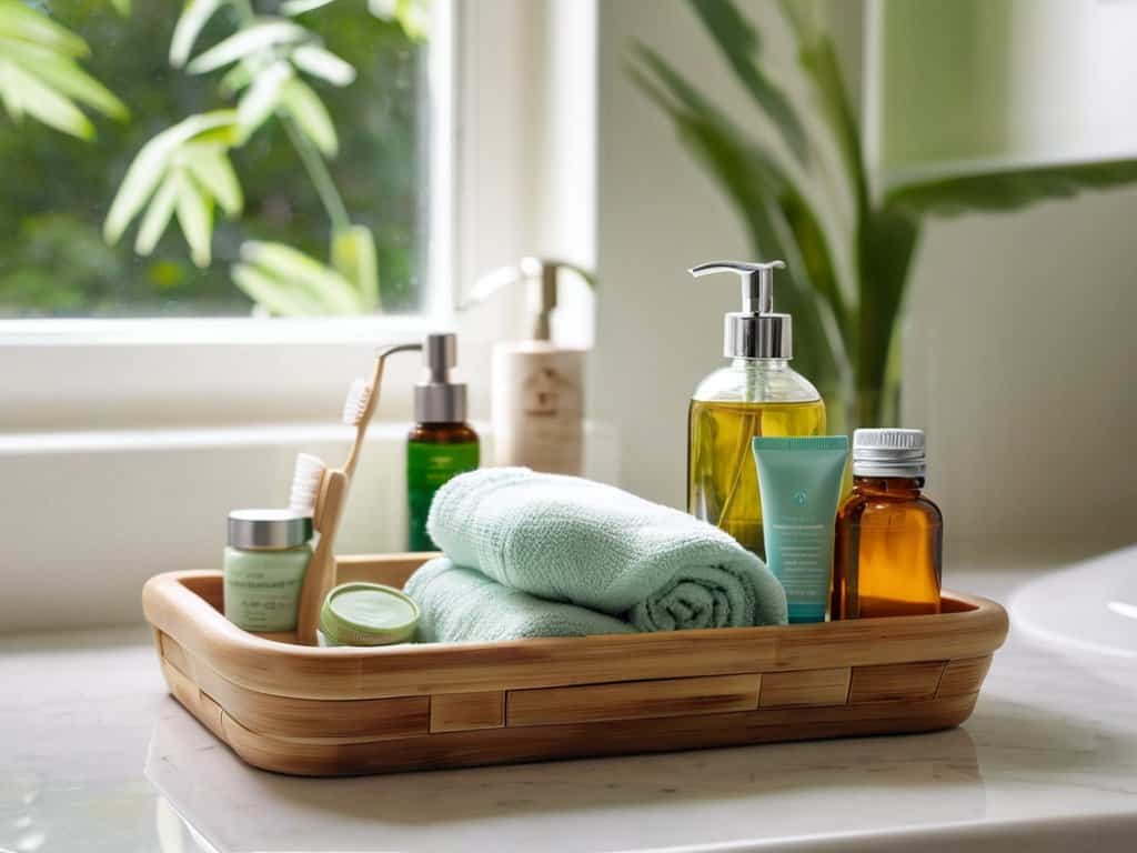 Eco-friendly travel toiletries kit