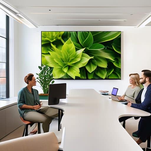 Team meeting illustrates corporate culture post-remote