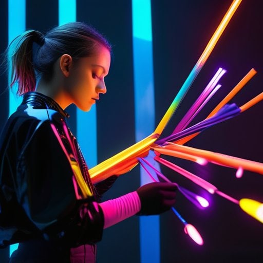 Neon Dreams: Mastering Light Painting With Pixel Sticks